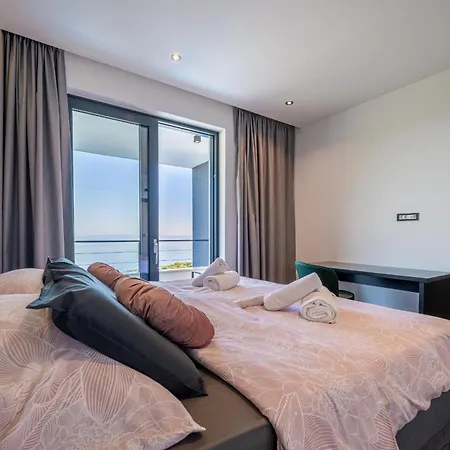 Villa Ziganto With A View Of The Kvarner Bay Opatija