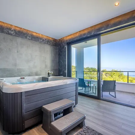 Ziganto With A View Of The Kvarner Bay Villa *