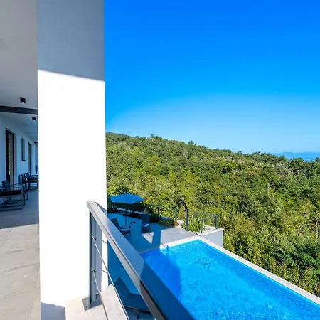 Ziganto With A View Of The Kvarner Bay Villa Opatija