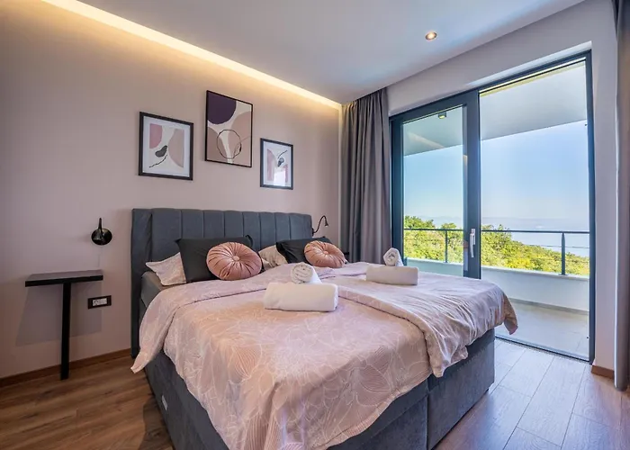 Ziganto With A View Of The Kvarner Bay 빌라 오파티아