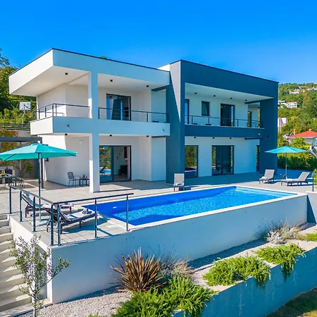 Villa Ziganto With A View Of The Kvarner Bay
