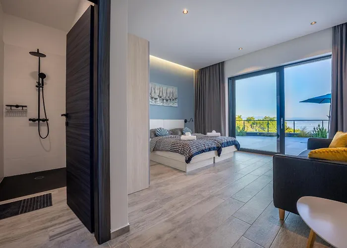 Villa Ziganto With A View Of The Kvarner Bay