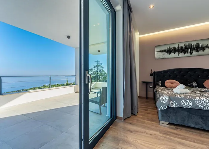 Villa Ziganto With A View Of The Kvarner Bay